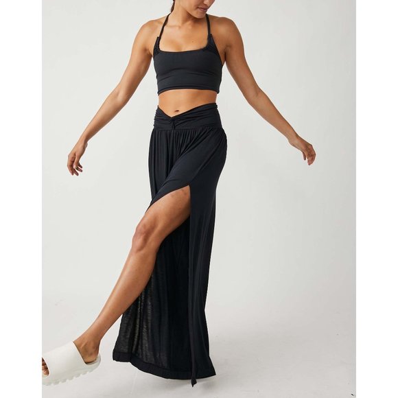 NWT FP Movement Just Breathe Wide Leg / Black - Picture 6 of 9